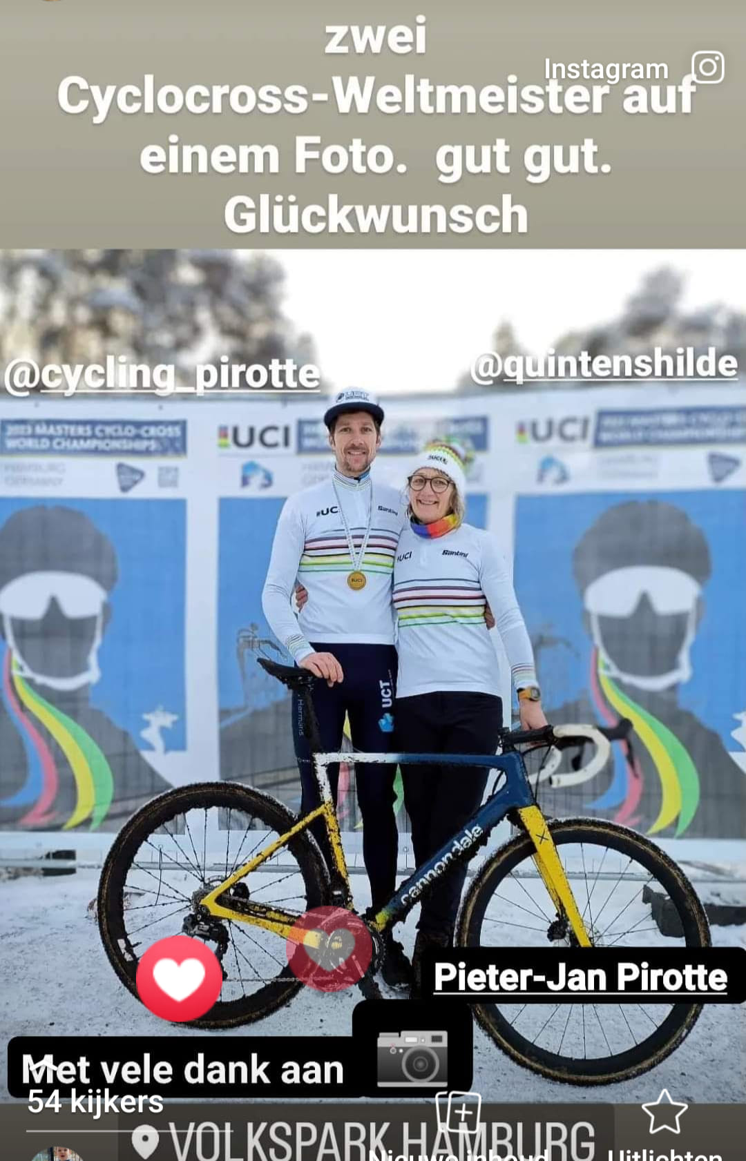 Moeder en zoon Quintens pakken wereldtitel in Hamburg
