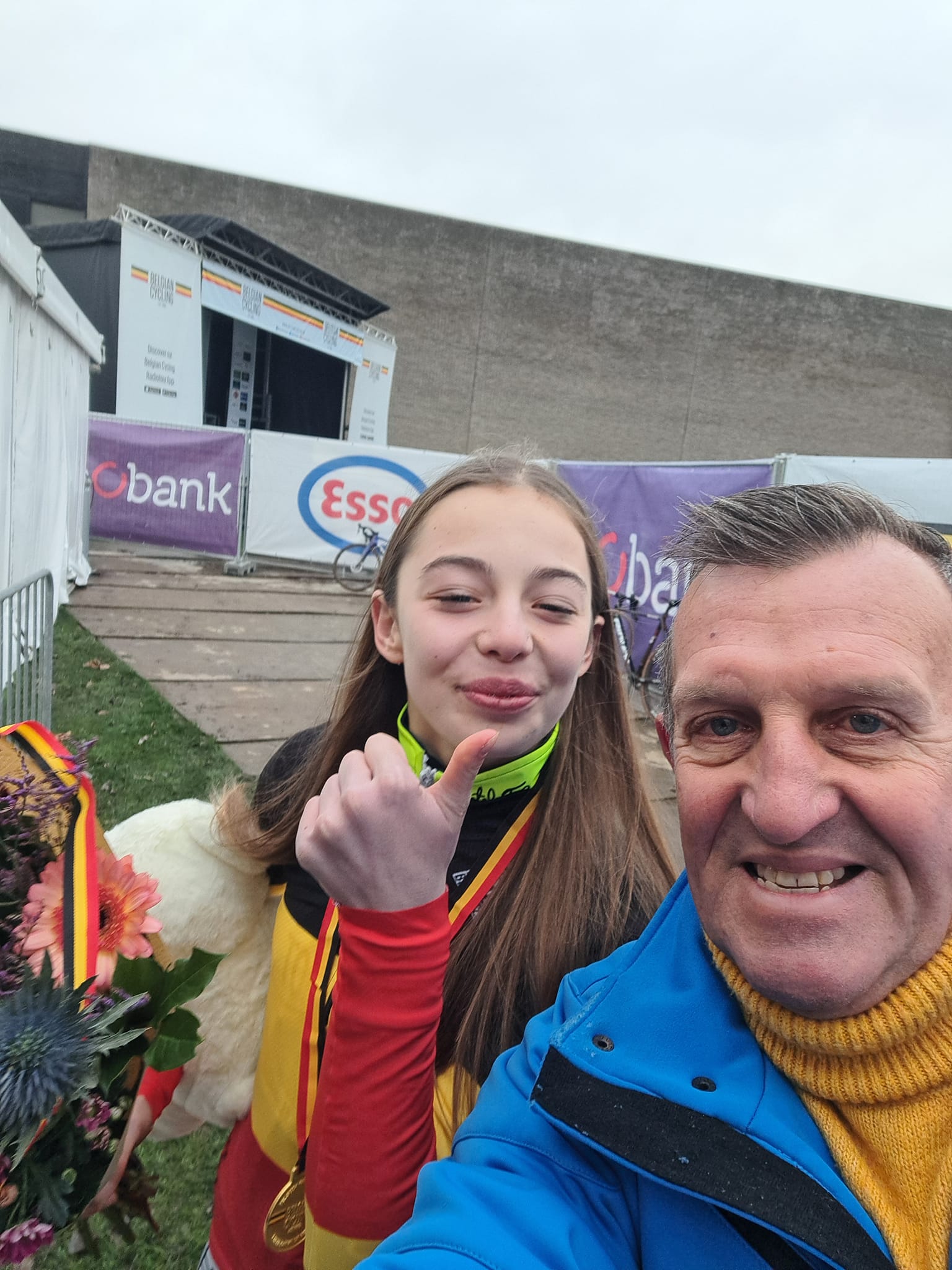 Zita Peeters pakt goud bij de nieuwelingen meisjes in BK Meulebeke
