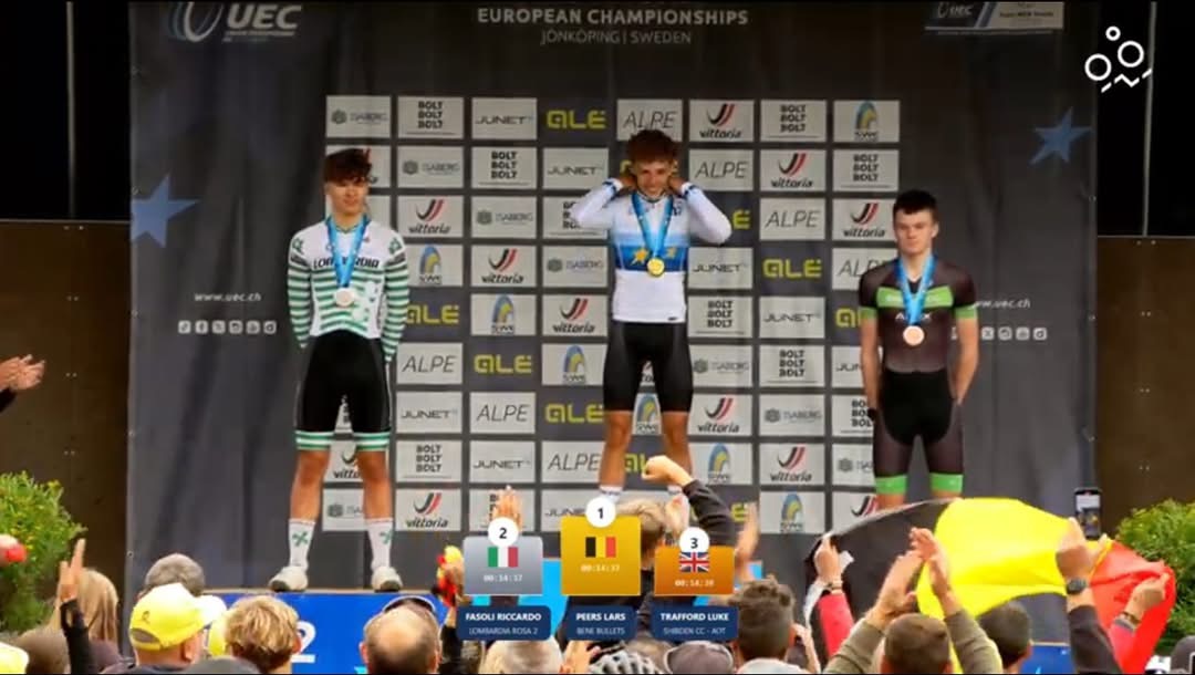 Lars Peers is Europees kampioen shorttrack bij de U17
