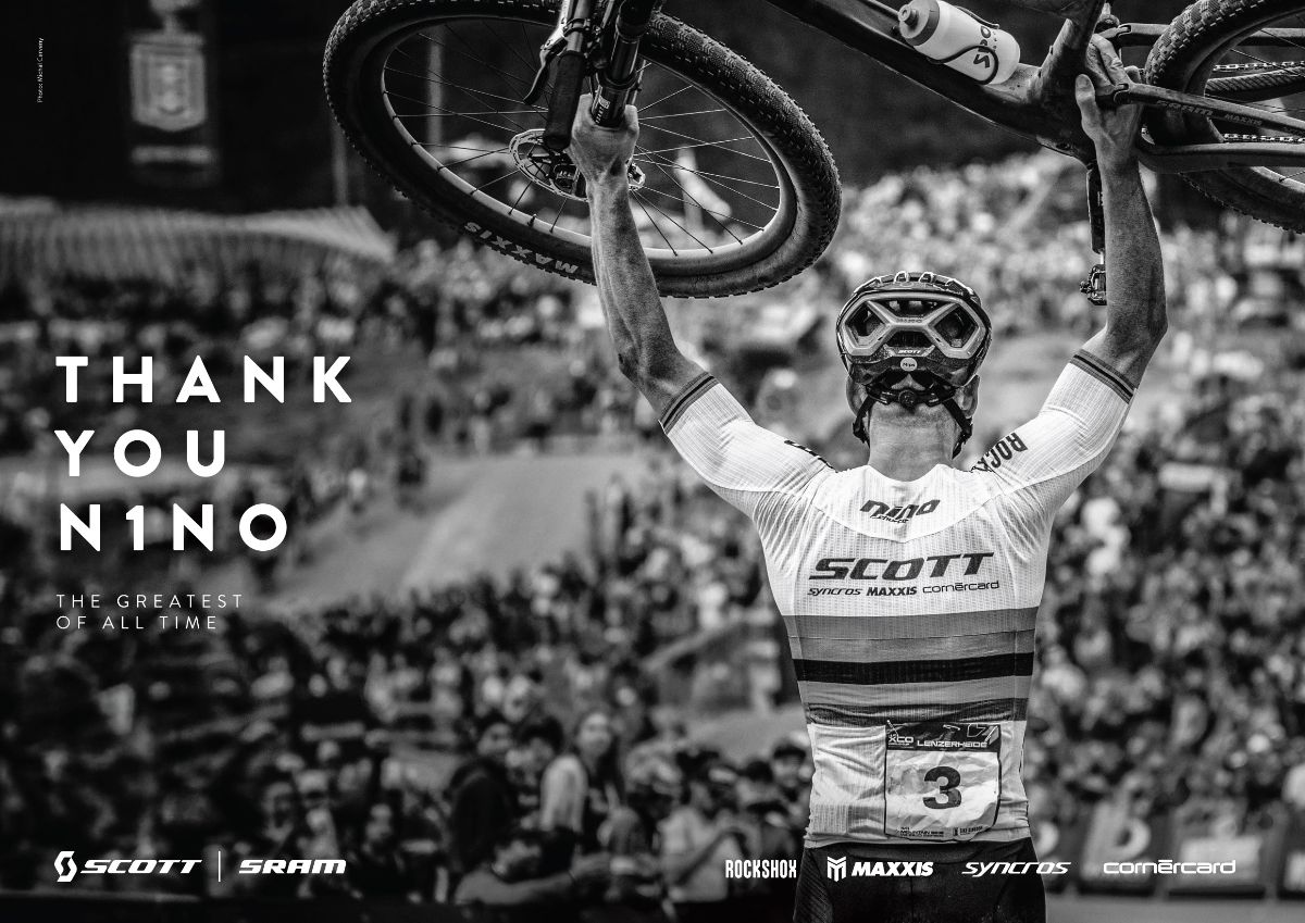 De beste aller tijden gaat met pensioen in Lenzerheide, SCOTT-SRAM viert N1NO Schurter