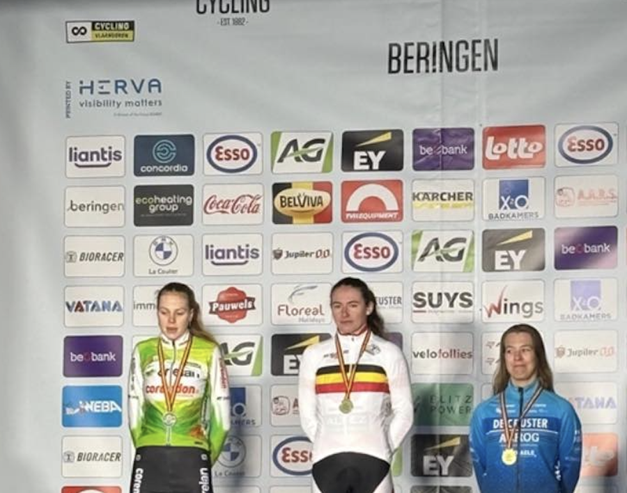 Maldegemse Xenna De Bruyckere pakt brons op het BK veldrijden